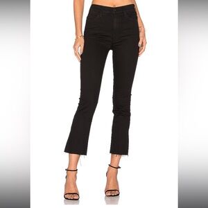 Mother Denim - The Hustler Fray Jeans In Not Guilty - Size 26 - Black Jeans